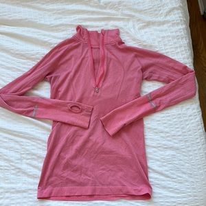 Lululemon pink quarter zip